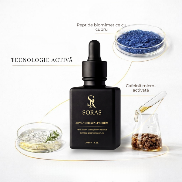 Ser Avansat SORAS pentru Regenerarea Scalpului, Reducerea Căderii și Stimularea Creșterii Părului