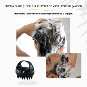 Perie de masaj pentru scalp și păr – Relaxare și stimulare a circulației