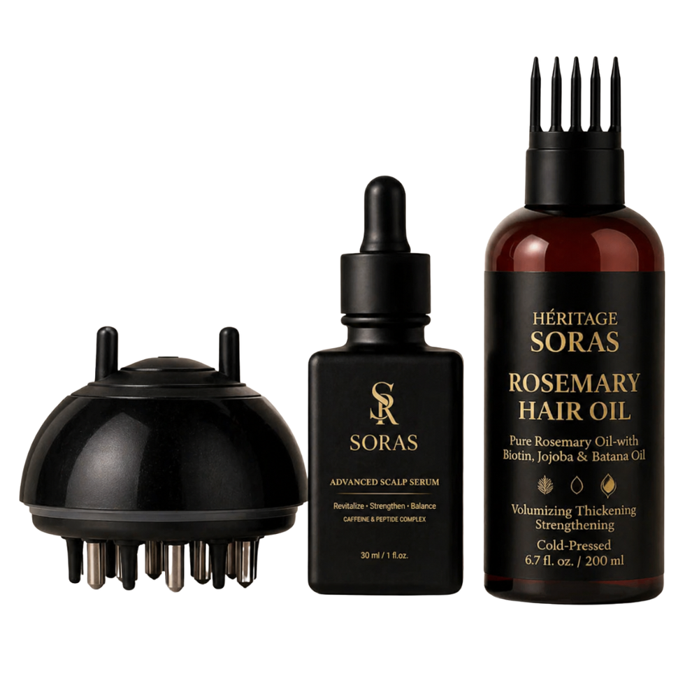 SORAS Kit Profesional pentru Stimularea Creșterii Părului (3 Produse)